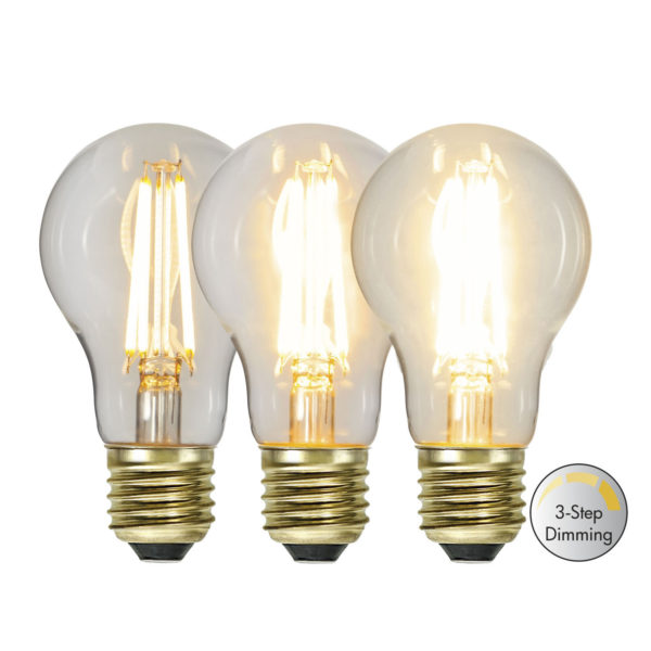 LED-lamp A60 3-STEP CLICK, 6,5 W / 2100 K / E27  