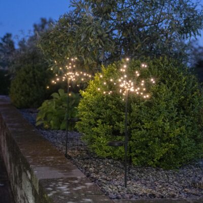 lauko sodo zibintas dekoracija firework solar saules baterija led 481-91