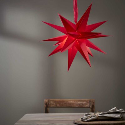 Paberist täheke DECEMBER RED 43CM