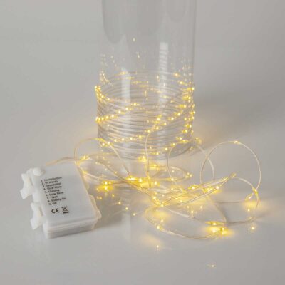 7,2 m patareidega valguskett välitingimustesse MICRO DEW DROP WARM CLEAR IP44