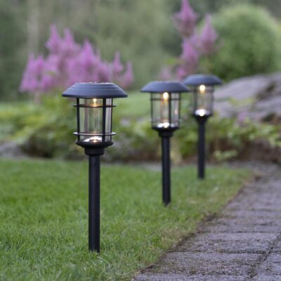 3 päikesepatareiga õuelampi FRIDE